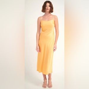 Ginia Blaire Slip Dress in Nectarine